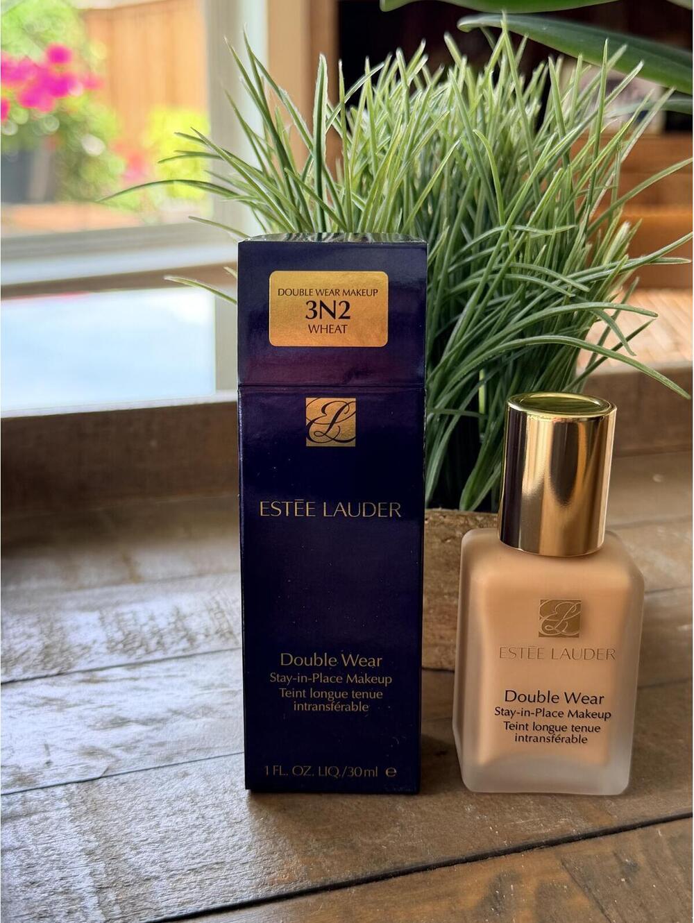 3N2 Wheat Estee Lauder ORIGINAL Double Wear Stay-in-Place Makeup 1oz/30ml Discon